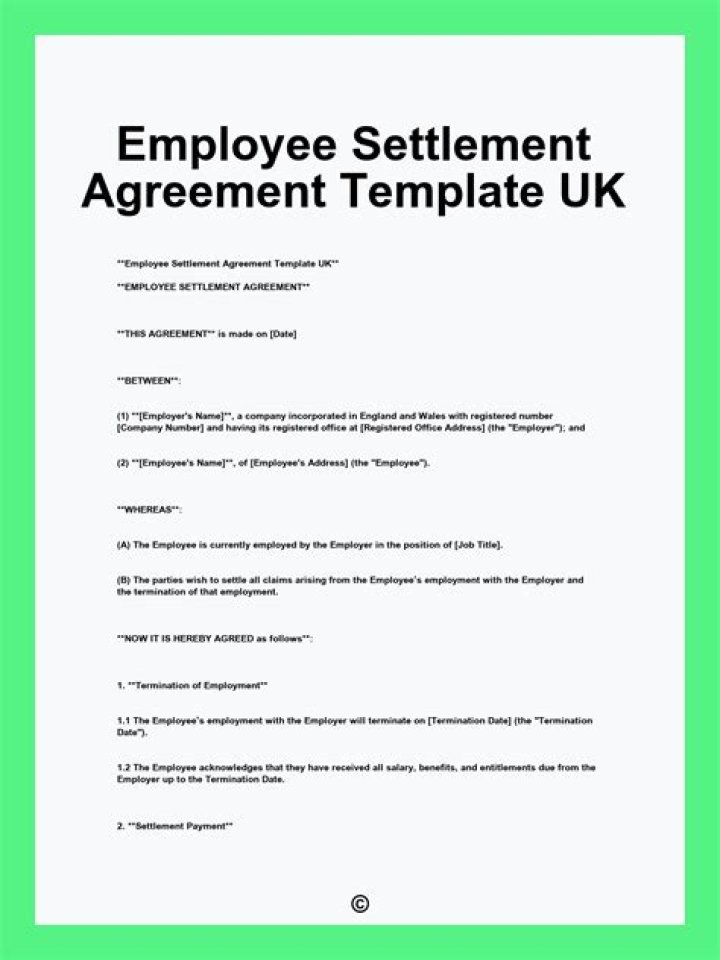 Are settlement agreements taxable UK?