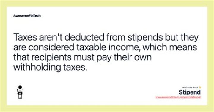 Are stipends considered income?