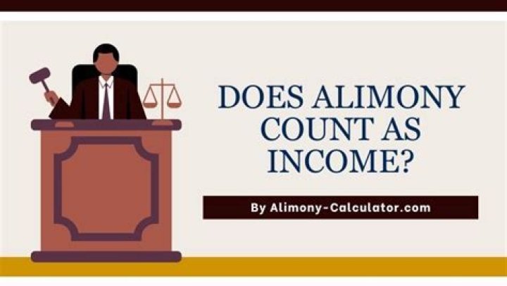 Do alimony payments count as income?