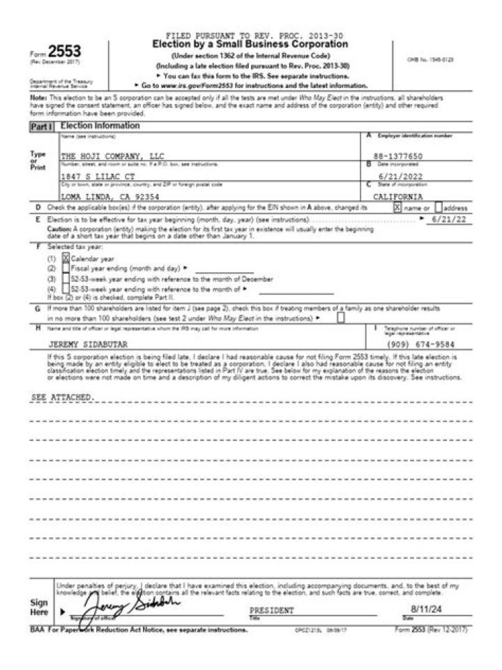 Do I need to file form 8832 and form 2553?