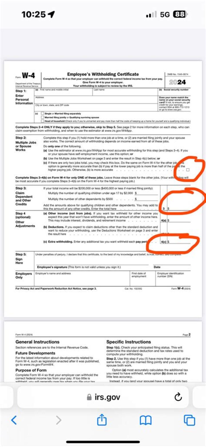 Do you need to include marital status on w4?