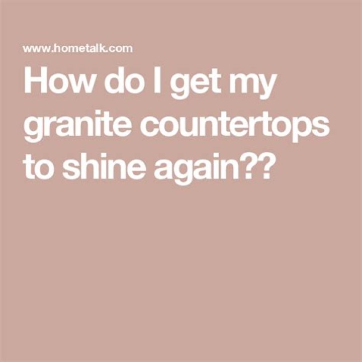 How do I get my countertops white again?