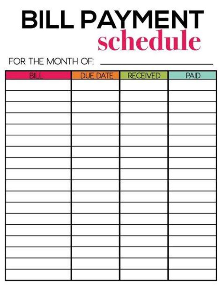 How do I schedule to pay my bills?