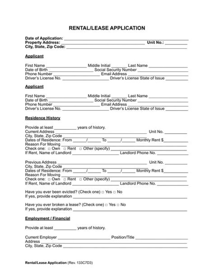 How do you handle a rental application?