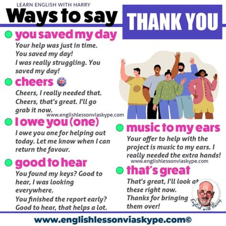 How do you say great thanks?