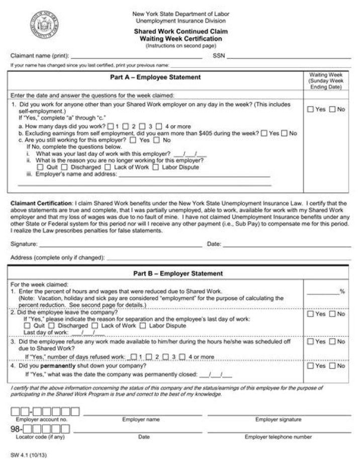 How does partial unemployment work in Washington state?