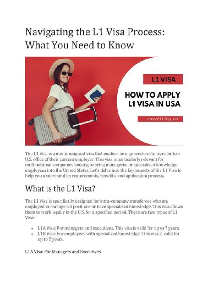 How long can you work under L1 visa?