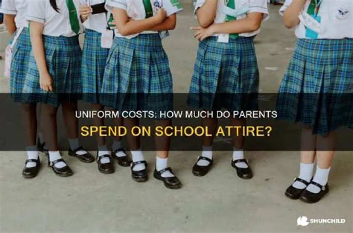 How much do parents pay for school uniforms?