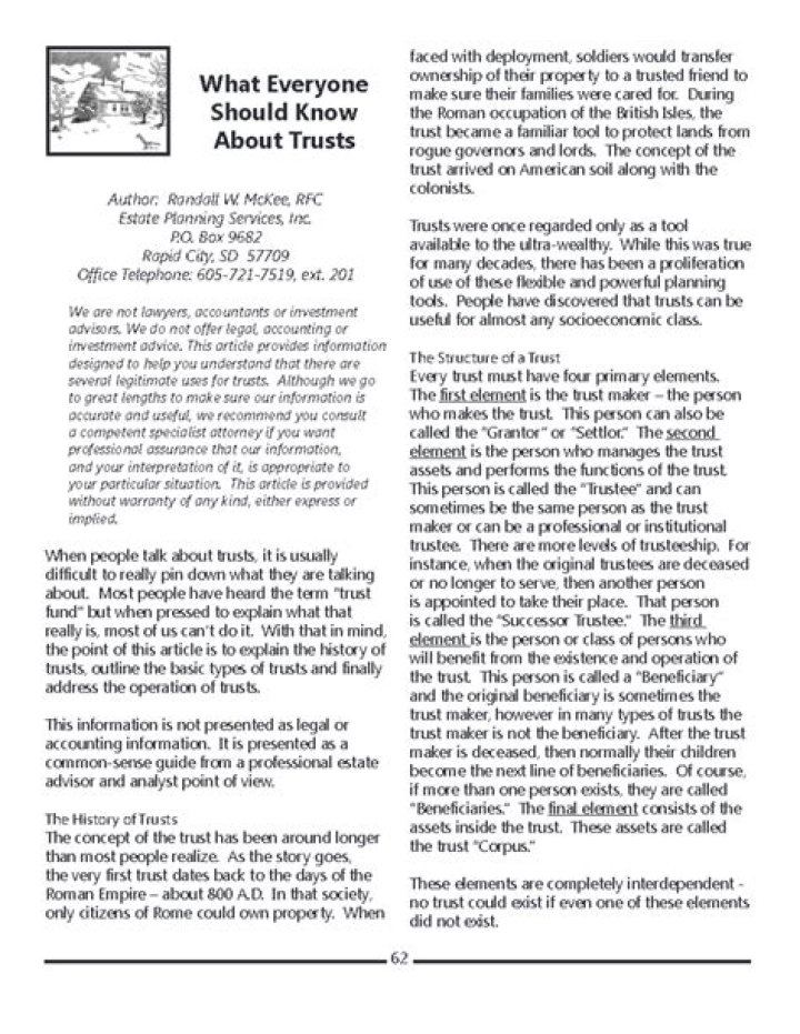 What Everyone Should Know About trusts?