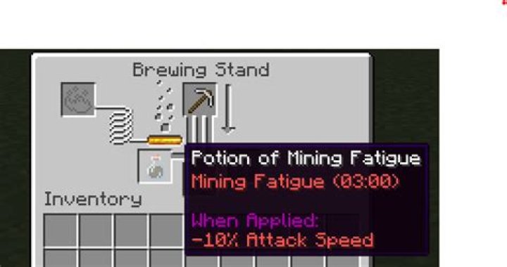 What potion makes you mine faster?