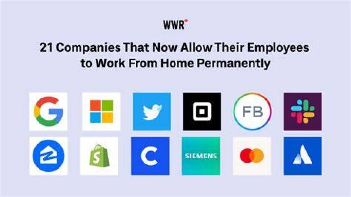 Which companies work from home permanently?
