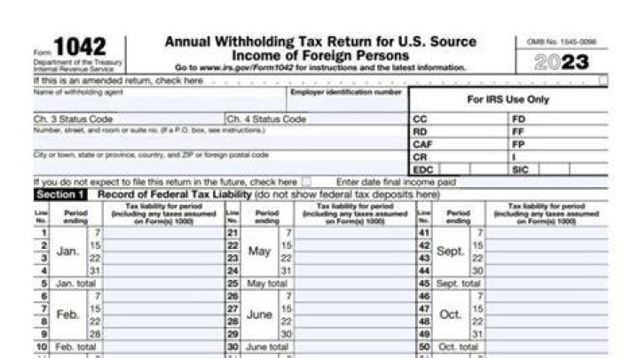 Who receives a 1042s?